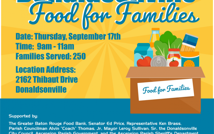 Food Drive Scheduled September 17 from 9-11an at Frank Sotile Pavilion